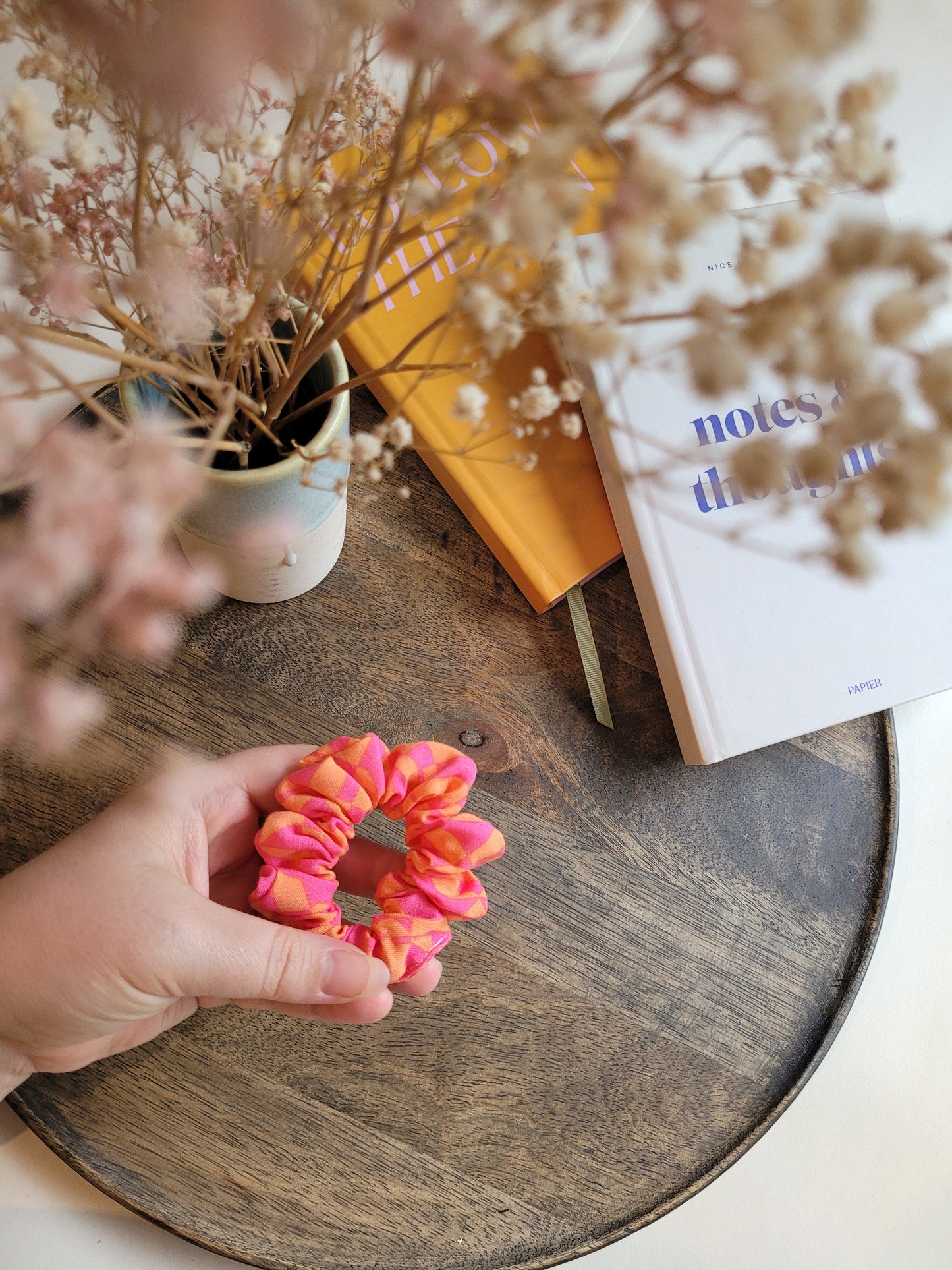 Mini Scrunchies im Sommerlook aus Viskose