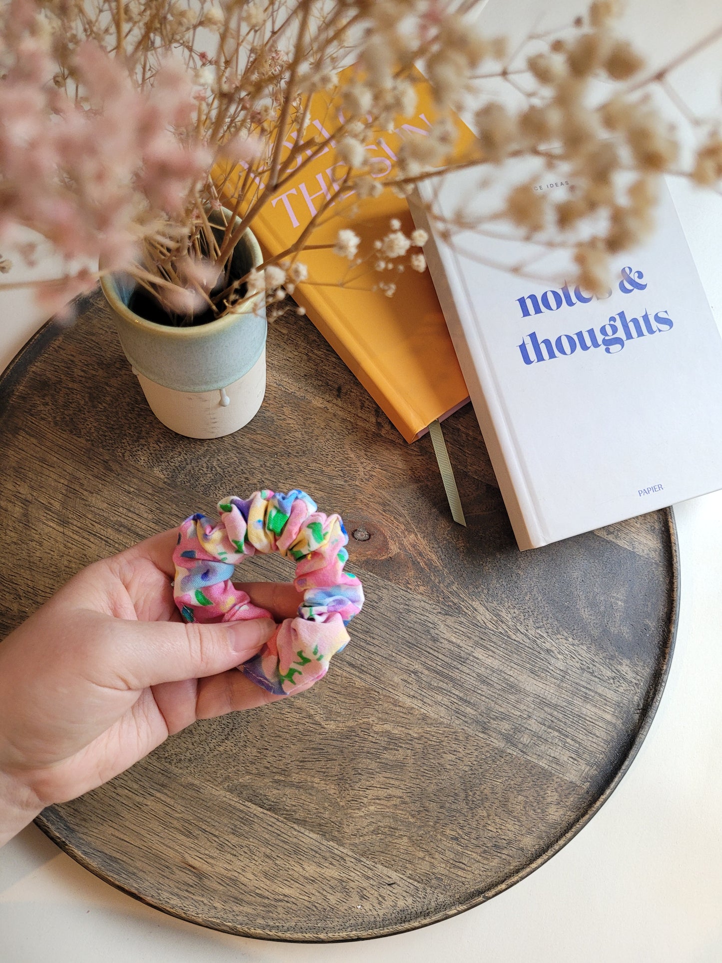 Mini Scrunchies im Sommerlook aus Viskose