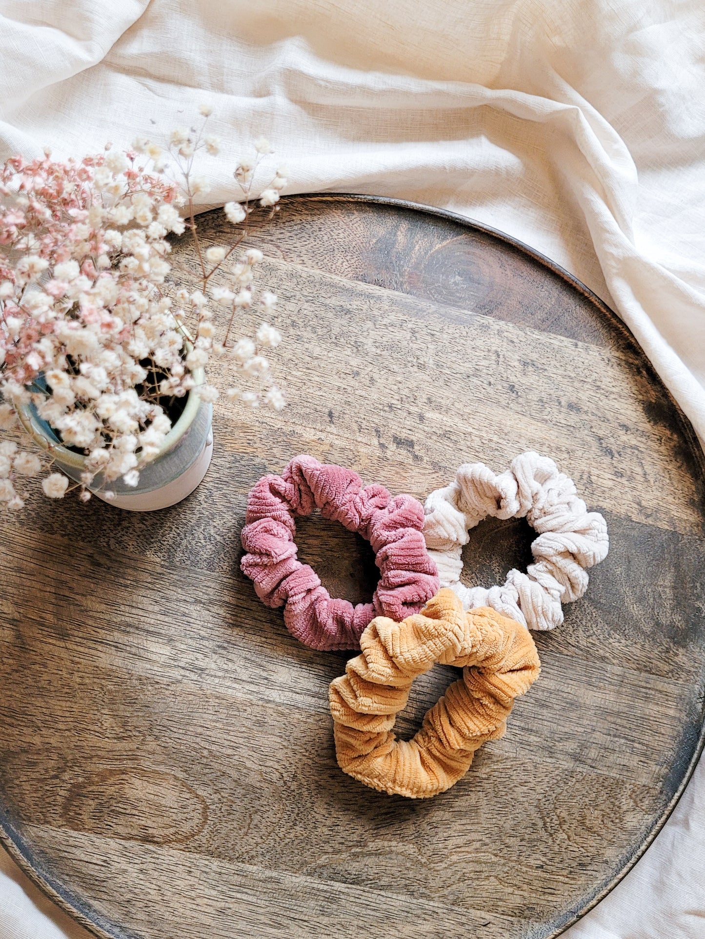 Cord Scrunchie in 7 Farben - skinny mittel