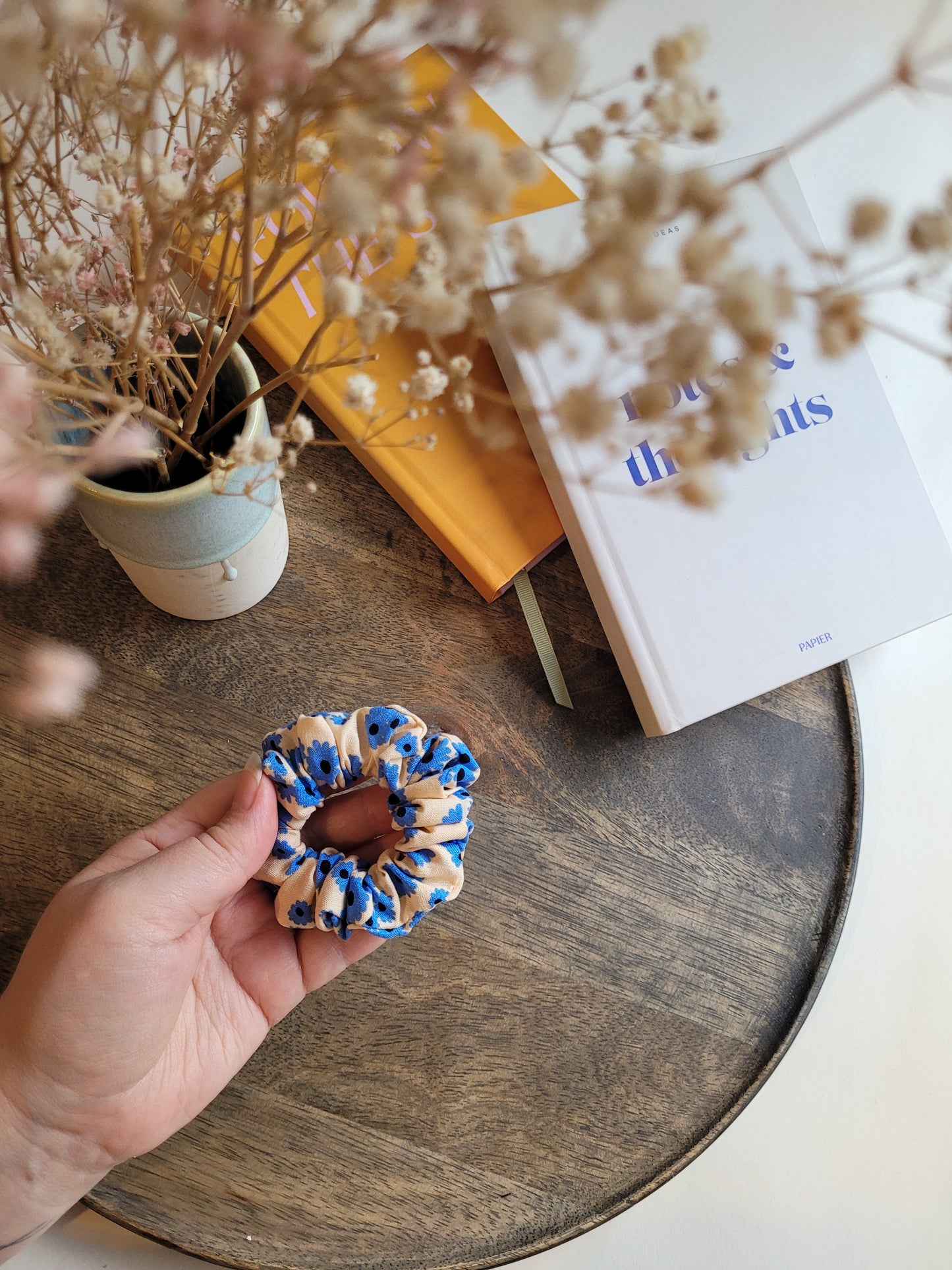 Mini Scrunchies im Sommerlook aus Viskose