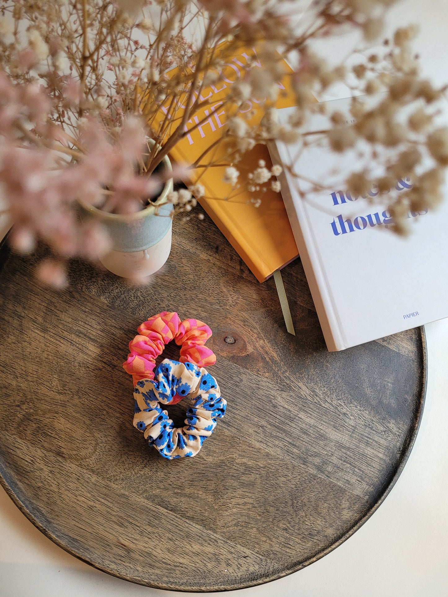 Mini Scrunchies im Sommerlook aus Viskose