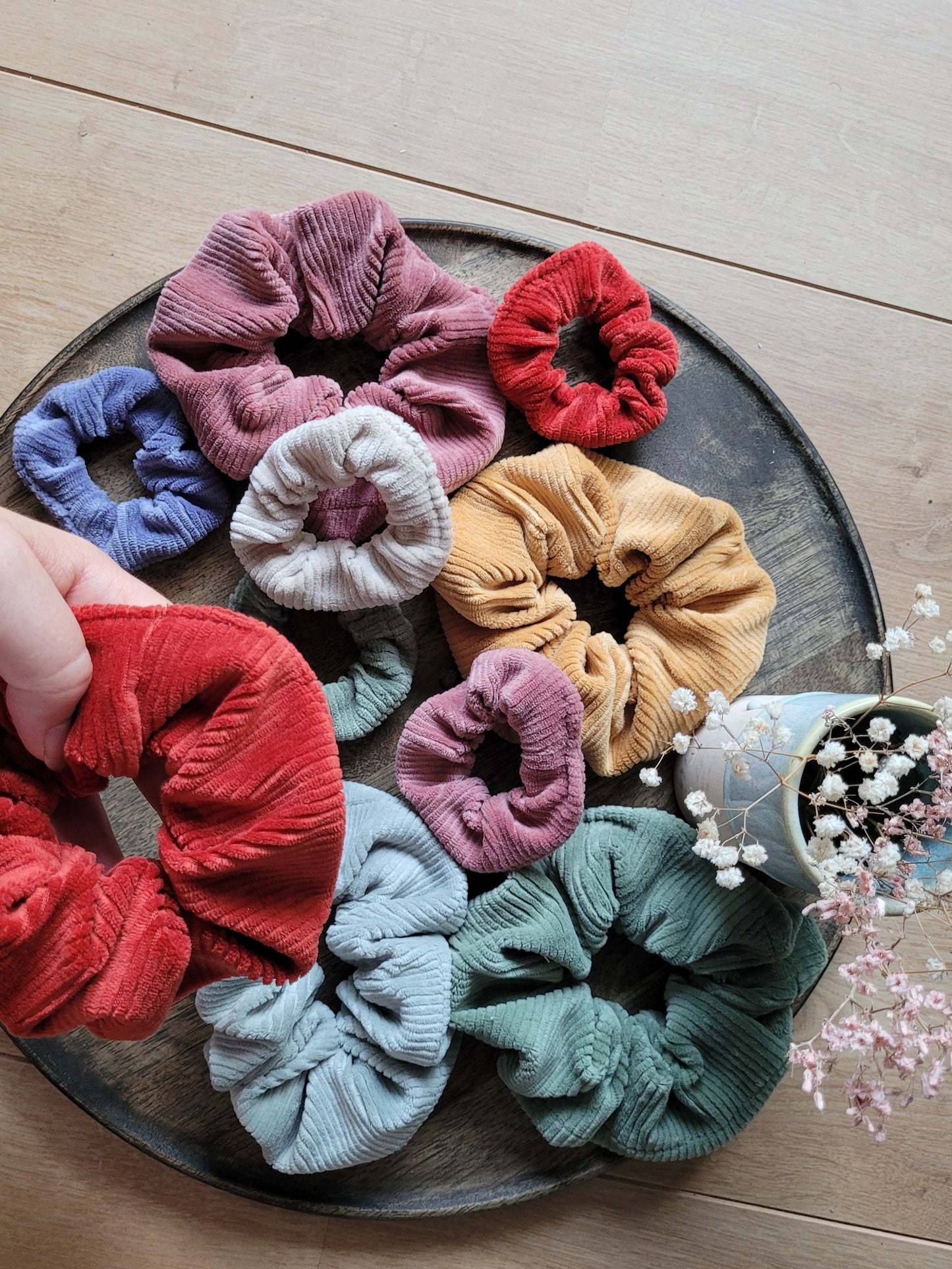 Cord Scrunchie in 7 Farben - klein