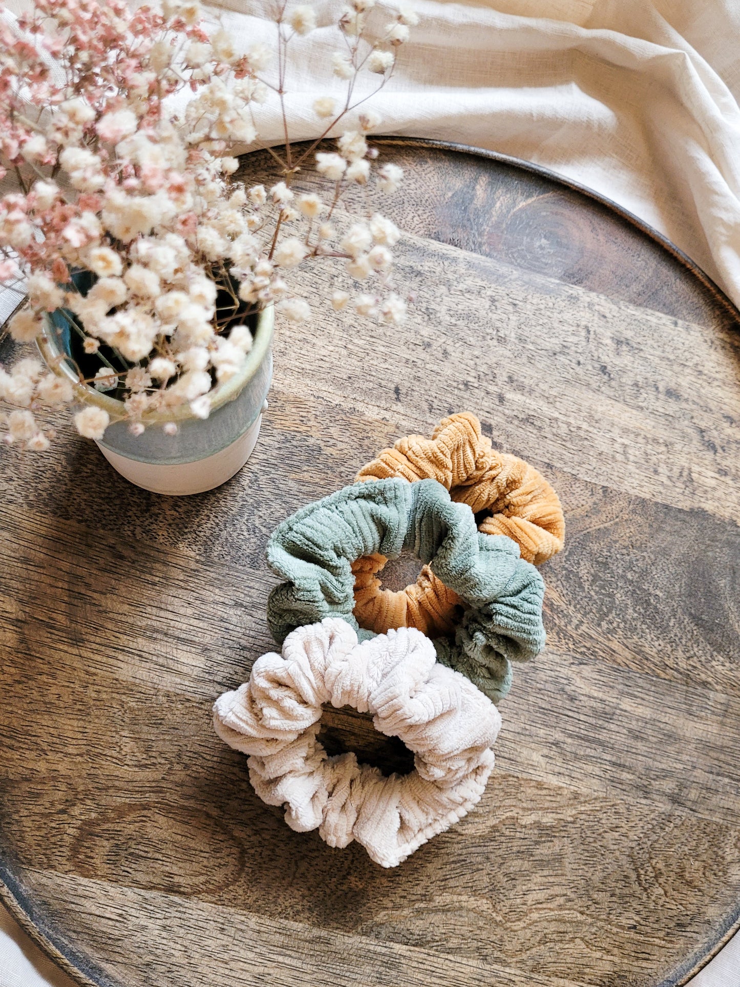 Cord Scrunchie in 7 Farben - skinny mittel