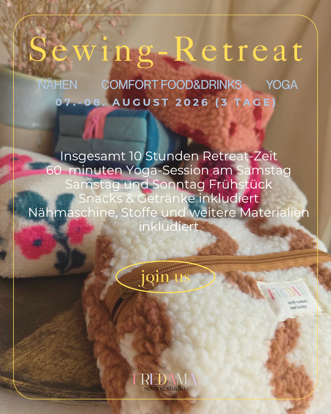 SEWING-Retreat (3 Tage) - 07.-09. August 2026