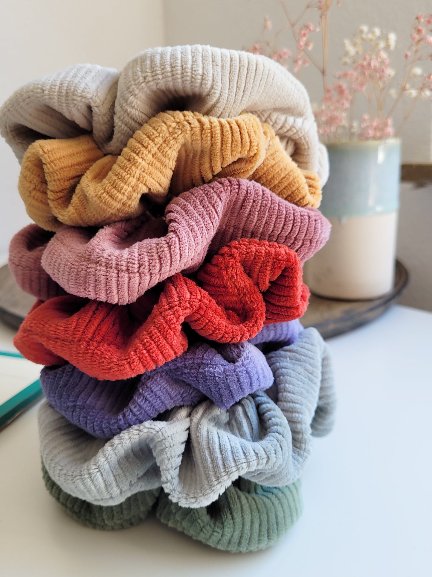 Cord Scrunchie in 7 Farben  - Groß