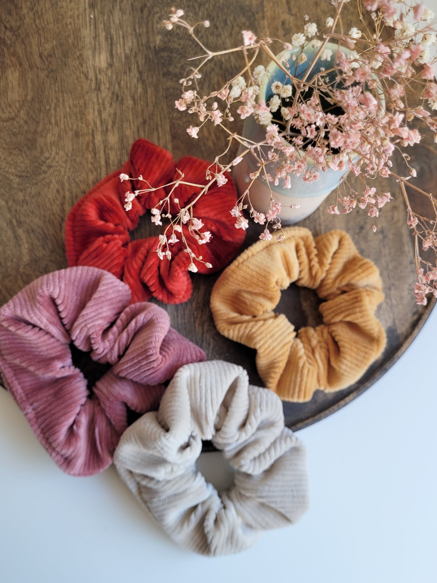 Cord Scrunchie in 7 Farben  - Groß