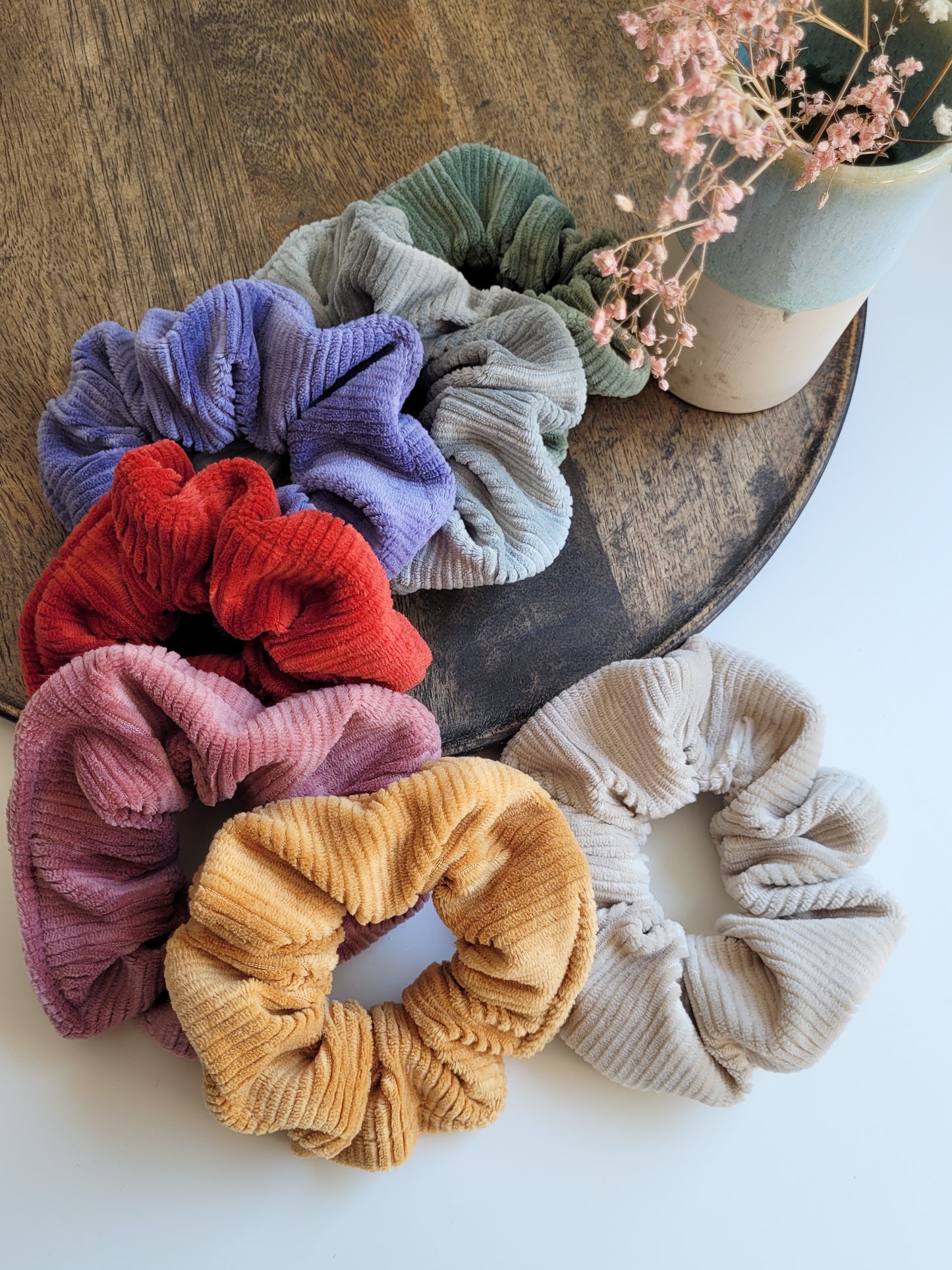 Cord Scrunchie in 7 Farben  - Groß