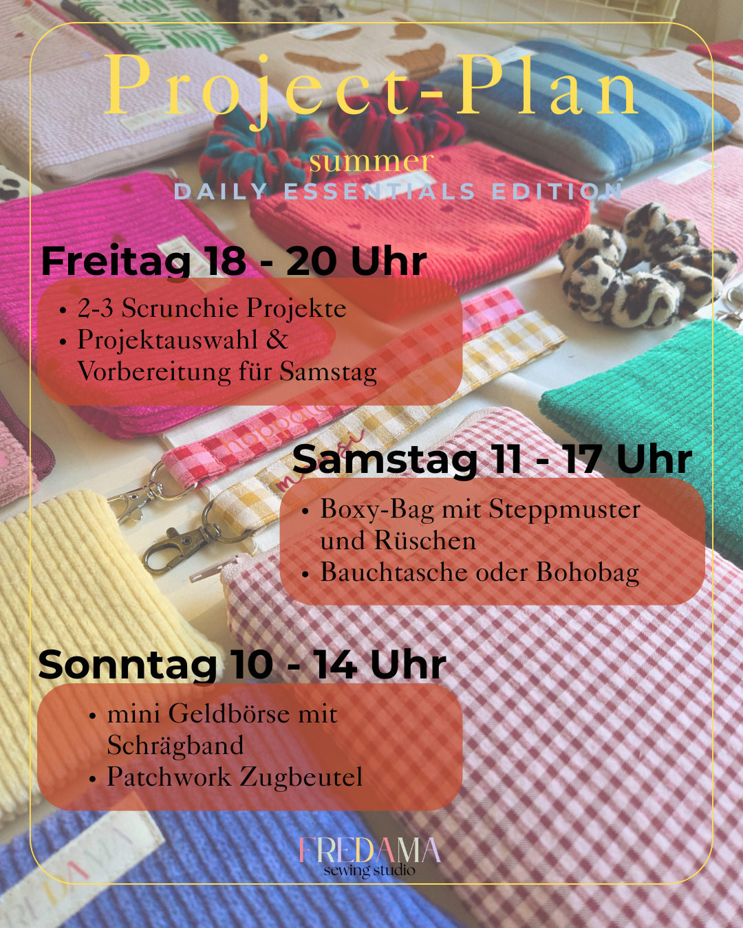 SEWING-Retreat (3 Tage) - 07.-09. August 2026